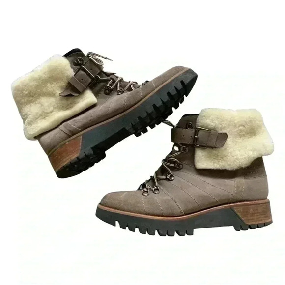 - Fabianelli leather/sterling ankle moto boot size 9.5 {40} - Picture 1 of 4